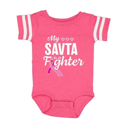 Inktastic Breast Cancer Awareness My Savta is a Fighter Gift Baby Boy or Baby Girl Bodysuit
Inktastic Breast Cancer Awareness My Savta is a Fighter Gift Baby Boy or Baby Girl Bodysuit