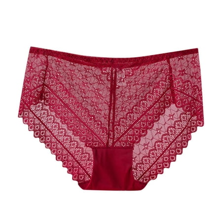 Quealent Women Panties Thong Women Underwear Thongs Lace Bikini Panties G String Thong Stretch Ladie Brief Underwear Thong Red XL
Quealent Women Panties Thong Women Underwear Thongs Lace Bikini Panties G String Thong Stretch Ladie Brief Underwear Thong Red XL