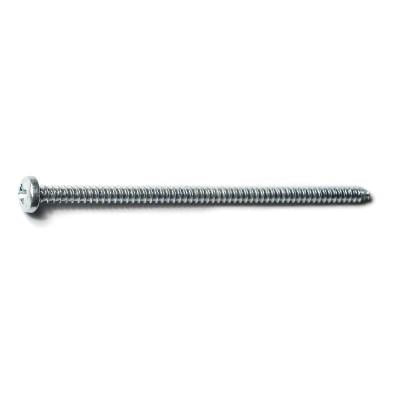 #6 x 3 Zinc Plated Steel Phillips Pan Head Sheet Metal Screws (100 pcs.)