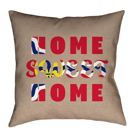 ArtVerse Katelyn Elizabeth Home Sweet St Louis (Pillow Cover Only) - Cotton Twill