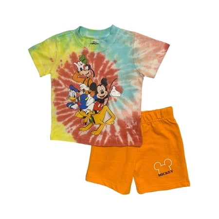 Disney Boys Mickey Mouse and Friends Tie-Dye T-Shirt and Knit Shorts Set (Toddler Boys)
Disney Boys Mickey Mouse and Friends Tie-Dye T-Shirt and Knit Shorts Set (Toddler Boys)