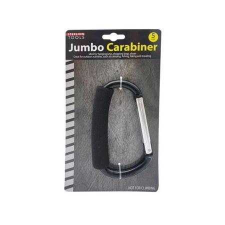 Kole Imports HD195-8 Multi-Purpose Jumbo Aluminum Clip Hook - Pack of 8