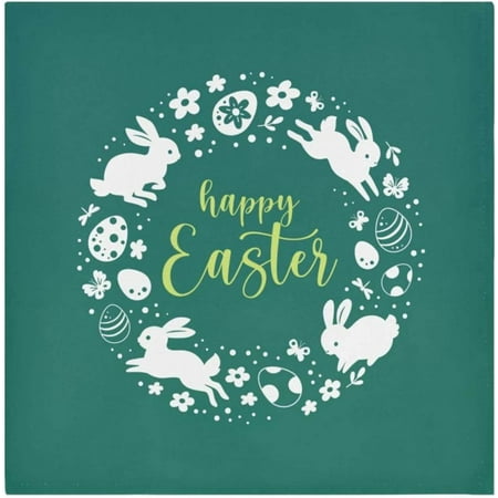 Hyjoy Happy Easter Day Cloth Napkins 6 Pack Reusable Washable Polyester Dinner Table Napkins for Family Kitchen Dining Party Decor
Hyjoy Happy Easter Day Cloth Napkins 6 Pack Reusable Washable Polyester Dinner Table Napkins for Family Kitchen Dining Party Decor