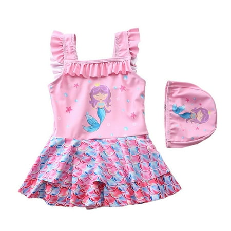 Promotion!Cartoon Kids Toddler Sling Swimwear with Swimming Cap for Children Rash UV Guard Girls Ruffles Swimsuit Summer Two Pieces
Promotion!Cartoon Kids Toddler Sling Swimwear with Swimming Cap for Children Rash UV Guard Girls Ruffles Swimsuit Summer Two Pieces