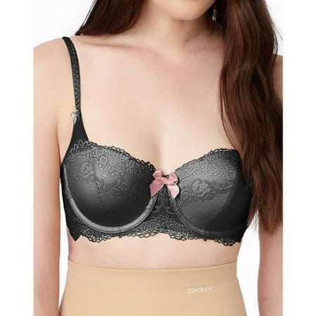 UPC 016486191866 product image for DKNY Womens Seductive Lights Balconette Bra 36C DK BlacK/DK SKinny Dip | upcitemdb.com