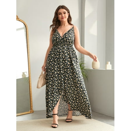 Women s Plus Ditsy Floral Print Wrap Cami Dress 2022 Multicolor Boho A044W
Women s Plus Ditsy Floral Print Wrap Cami Dress 2022 Multicolor Boho A044W