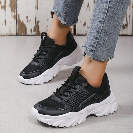 Lace Up Fashion Sneakers For Women Breathable Platform Chunky Sports Shoes Casual Walking Low Top Sneakers
Lace Up Fashion Sneakers For Women Breathable Platform Chunky Sports Shoes Casual Walking Low Top Sneakers
