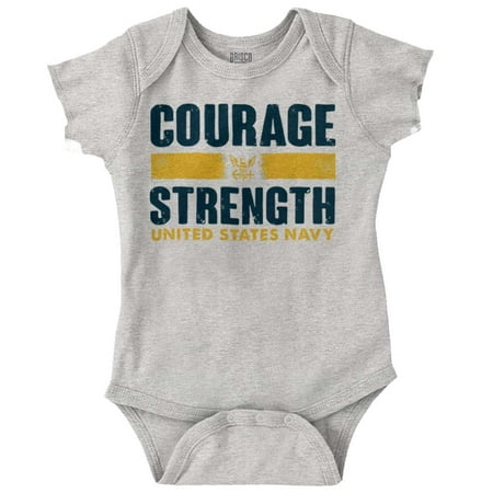 United States Navy Courage Strength Romper Boys or Girls Infant Baby Brisco Brands 18M
United States Navy Courage Strength Romper Boys or Girls Infant Baby Brisco Brands 18M