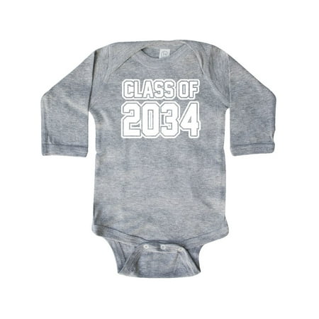 Inktastic class of 2034 Gift Baby Boy or Baby Girl Long Sleeve Bodysuit