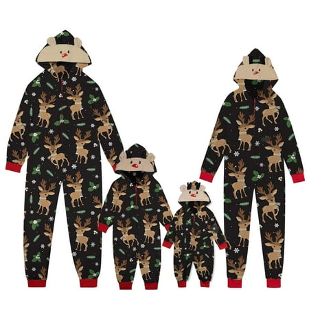 Dezsed Matching Christmas Onesies Pajamas for Family Printed Home Wear Hooded Pajamas Baby Jumpsuit Parent-child Warm Christmas Set Black 3M
Dezsed Matching Christmas Onesies Pajamas for Family Printed Home Wear Hooded Pajamas Baby Jumpsuit Parent-child Warm Christmas Set Black 3M