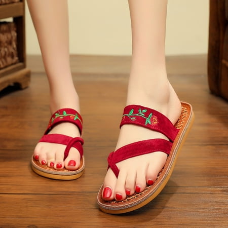 Cathalem Slide Sandals for Women Comfortable Summer Women Fashion Sandals Embroidery Flower Pinch Toe Casual Comfortable Sandal Red 5.5
Cathalem Slide Sandals for Women Comfortable Summer Women Fashion Sandals Embroidery Flower Pinch Toe Casual Comfortable Sandal Red 5.5