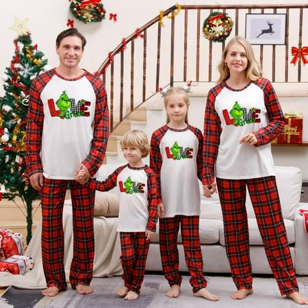 Clearance Before Christmas!Gotyou Family Grinch Pajamas Christmas Prints Family Matching Long Sleeve Tops+Pants Set Family Matching Sets
Clearance Before Christmas!Gotyou Family Grinch Pajamas Christmas Prints Family Matching Long Sleeve Tops+Pants Set Family Matching Sets
