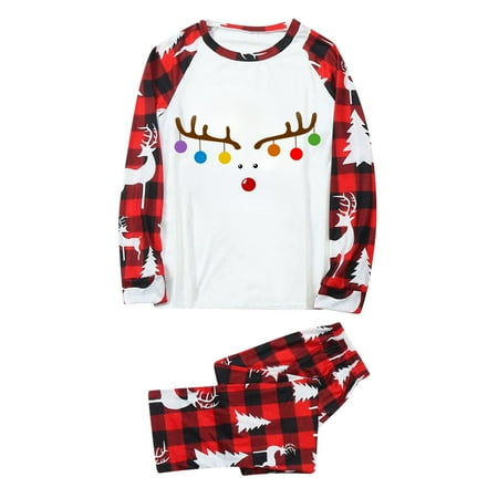 Christmas Pajamas for Family Parent-Child Outfit Winter Fall Mon Sleepwear Matching Cute Big Headed Deer Print Pjs Plaid Long Sleeve Tops Pants Soft Casusal Holiday Sleepwear Pajama Sets
Christmas Pajamas for Family Parent-Child Outfit Winter Fall Mon Sleepwear Matching Cute Big Headed Deer Print Pjs Plaid Long Sleeve Tops Pants Soft Casusal Holiday Sleepwear Pajama Sets