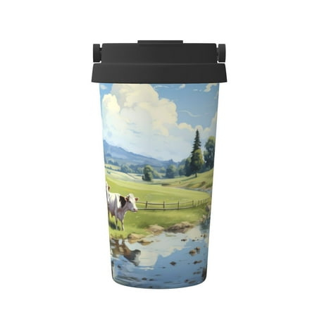 Goofa Pasture Cow for Insulated Travel Coffee Mug Spill Proof Leak Proof 16 OZCoffee Tumbler Reusable Coffee Cups with Lids Thermos for Hot and Cold Drink
Goofa Pasture Cow for Insulated Travel Coffee Mug Spill Proof Leak Proof 16 OZCoffee Tumbler Reusable Coffee Cups with Lids Thermos for Hot and Cold Drink