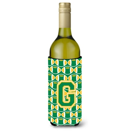 Carolines Treasures CJ1069-GLITERK Letter G Football Green and Gold Wine Bottle Beverage Insulator Hugger Wine Bottle
Carolines Treasures CJ1069-GLITERK Letter G Football Green and Gold Wine Bottle Beverage Insulator Hugger Wine Bottle