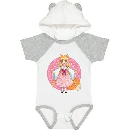 Inktastic Fox Chibi Anime Girl Gift Baby Girl Bodysuit