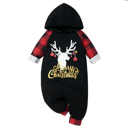 Christmas Newborn Baby Girl Boy Clothes Hooded Long Sleeve Patchwork Square Cartoon Pattern Romper 9-12M Infant Outfits
Christmas Newborn Baby Girl Boy Clothes Hooded Long Sleeve Patchwork Square Cartoon Pattern Romper 9-12M Infant Outfits