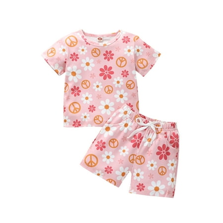 Arvbitana 0M 6M 12M 18M 24M 3T Infant Baby Girls Summer Outfit Sets Short Sleeve O Neck Floral Tops + Drawstring Shorts 2Pcs
Arvbitana 0M 6M 12M 18M 24M 3T Infant Baby Girls Summer Outfit Sets Short Sleeve O Neck Floral Tops + Drawstring Shorts 2Pcs