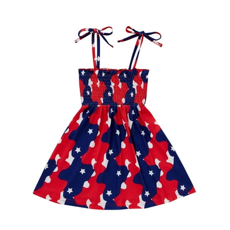 The Old Line Toddler Kids Girls 4th Of July Striped Star Print Independence Day Straps Princess Dress Skirt Cloths Veterans Day Dress for Girls
The Old Line Toddler Kids Girls 4th Of July Striped Star Print Independence Day Straps Princess Dress Skirt Cloths Veterans Day Dress for Girls