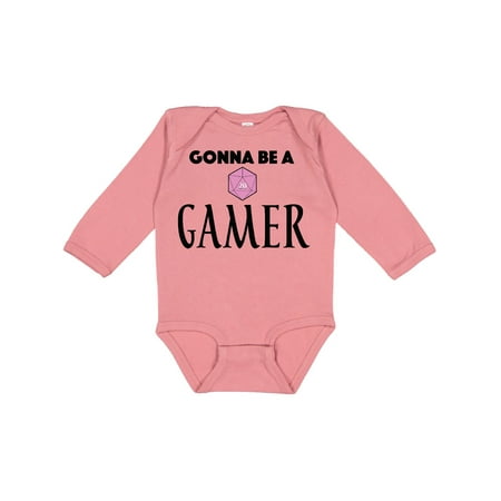 Inktastic Gonna be a Gamer Gift Baby Girl Long Sleeve Bodysuit