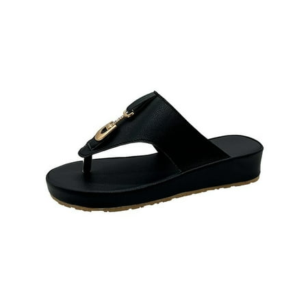 Lacyhop Women Flip-flops Comfort Slides Summer Platform Sandals Daily Lightweight Shoes Non-slip Slip On Casual Shoe Black 7.5
Lacyhop Women Flip-flops Comfort Slides Summer Platform Sandals Daily Lightweight Shoes Non-slip Slip On Casual Shoe Black 7.5