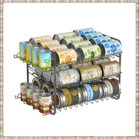 Bextsrack 3 Tier Can Rack Stackable Freestanding Storage rack Holds up to 42 Cans for Kitchen (Bronze)
Bextsrack 3 Tier Can Rack Stackable Freestanding Storage rack Holds up to 42 Cans for Kitchen (Bronze)