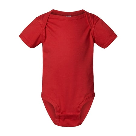 Infant Fine Jersey Bodysuit Red 18M