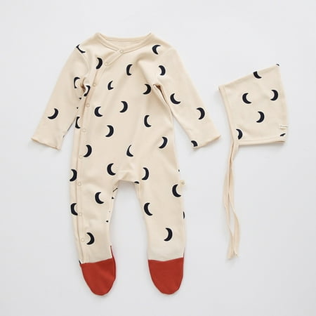 NIUREDLTD Baby Boys Girls Sleepwear Romper Long Sleeve Graphic Print Footed Bodysuit Jumpsuit Pajamas Hat
NIUREDLTD Baby Boys Girls Sleepwear Romper Long Sleeve Graphic Print Footed Bodysuit Jumpsuit Pajamas Hat