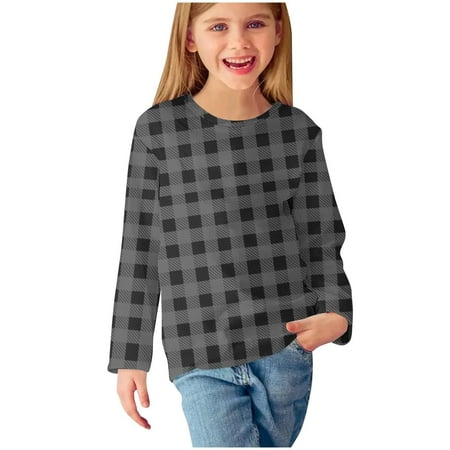 QIbmong Baby Girl Clothes Tops Long Sleeve Plaid Casual T Shirts Round Neck Lightweight Comfy Fall Shirts
QIbmong Baby Girl Clothes Tops Long Sleeve Plaid Casual T Shirts Round Neck Lightweight Comfy Fall Shirts