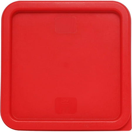 e Plastic Square Lid For 6-Quart And 8-Quart Red