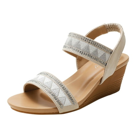 KmaiSchai Womens Flats Women Sandals Roman Style Comfortable Large Wedge Heel Thick Sole Open Toe Sandals Comfort Plus By Pictions Sandals For Women Womens Slip On Sandals Size 8 1/2 Little Women Sa
KmaiSchai Womens Flats Women Sandals Roman Style Comfortable Large Wedge Heel Thick Sole Open Toe Sandals Comfort Plus By Pictions Sandals For Women Womens Slip On Sandals Size 8 1/2 Little Women Sa
