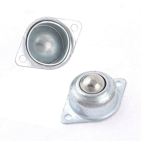 Home Office Computer Chair Silver Tone Eye Shape Design Ball