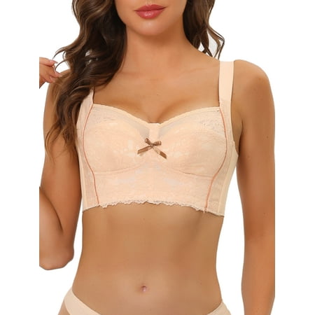 Allegra K Women s Lace Wirefree Bra High Back Padded Full Coverage Minimizer Bras
Allegra K Women s Lace Wirefree Bra High Back Padded Full Coverage Minimizer Bras