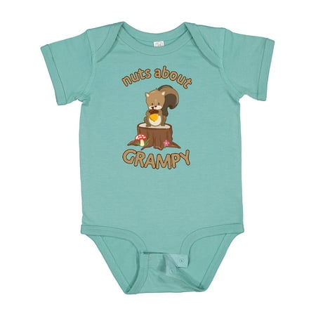 Inktastic Nuts About Grampy Gift Baby Boy or Baby Girl Bodysuit
