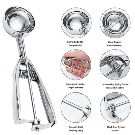 3Pcs/Set Ice Cream Scoops with Trigger Stainless Steel Ice Cream Scoops Large/Medium/Small Scoops for Baking Cooking
3Pcs/Set Ice Cream Scoops with Trigger Stainless Steel Ice Cream Scoops Large/Medium/Small Scoops for Baking Cooking