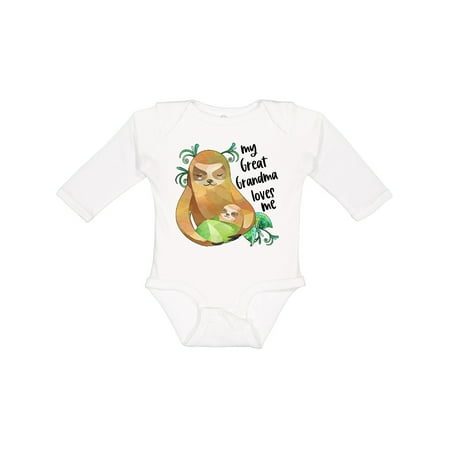 Inktastic My Great Grandma Loves Me Cute Sloth and Baby Gift Baby Boy or Baby Girl Long Sleeve Bodysuit
Inktastic My Great Grandma Loves Me Cute Sloth and Baby Gift Baby Boy or Baby Girl Long Sleeve Bodysuit