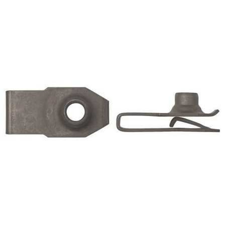 ZORO SELECT 10812PK Spring Nut U M6-1.00 Steel PK25