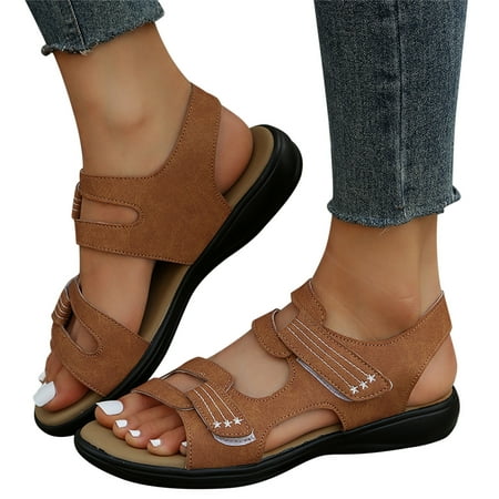 Ladies Fashion Summer Leopard Sandals for Women Print Leather Open Toe Sandal Wedges for Women Hook Loop Flat Sandals
Ladies Fashion Summer Leopard Sandals for Women Print Leather Open Toe Sandal Wedges for Women Hook Loop Flat Sandals