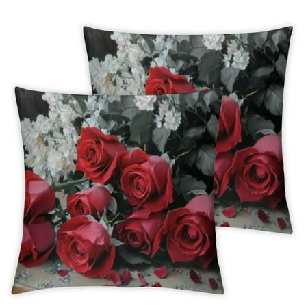 CMMY Roses Flowers Short Plush Pillowcase Set of 2 Printed on Both Sides for Home Furnishing Car Couch Bedroom Set of 2 12x12in
CMMY Roses Flowers Short Plush Pillowcase Set of 2 Printed on Both Sides for Home Furnishing Car Couch Bedroom Set of 2 12x12in