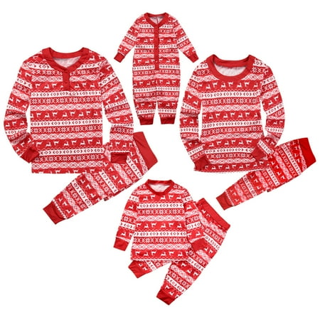 Christmas Family Mathching Pajamas Set Sleepwear Holiday Nightwear Pyjamas PJs Collection