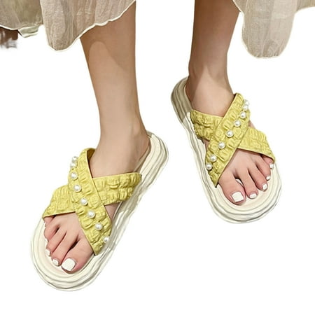 Female Summer Beach Sandals Non-slipped and Wear Resistant Suitable for Going Beach Side Wear Blue 40-41
Female Summer Beach Sandals Non-slipped and Wear Resistant Suitable for Going Beach Side Wear Blue 40-41