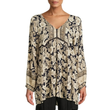 Maternity Romantic Gypsy Women s V-Neck Print Top