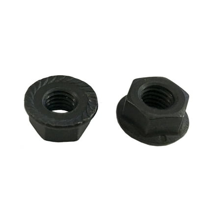 25 M 8 - 1.25 Hex Flange Nut Class 8 with Serrations Black Oxide. DIN 6923