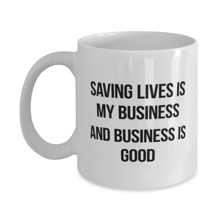 EMT Mug - EMT Coffee Cup - Saving Lives Is My EMT Business - EMT Coffee Mug White 11oz
EMT Mug - EMT Coffee Cup - Saving Lives Is My EMT Business - EMT Coffee Mug White 11oz