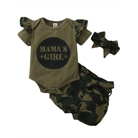 Newborn Baby Girl Romper+ Camo Shorts Pants Cotton Onepiece Outfits Clothes Set 0-18 Months
Newborn Baby Girl Romper+ Camo Shorts Pants Cotton Onepiece Outfits Clothes Set 0-18 Months