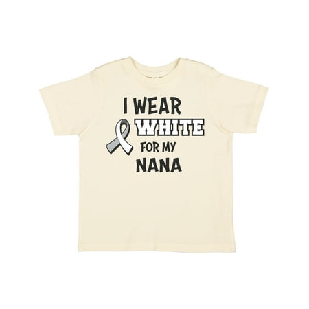 Inktastic I Wear White for My Nana Gift Toddler Boy or Toddler Girl T-Shirt