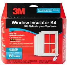 3M 3M 2141 W-6 Scotch Interior Window Insulating Kit For 5 Windows