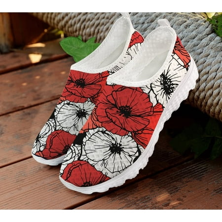 FORUDESIGNS Beautiful Pink/Red Rose Print Women Flats Shoes Breathable Lightweight Ladies Summer Outdoor Sneakers Casual Shoes
FORUDESIGNS Beautiful Pink/Red Rose Print Women Flats Shoes Breathable Lightweight Ladies Summer Outdoor Sneakers Casual Shoes