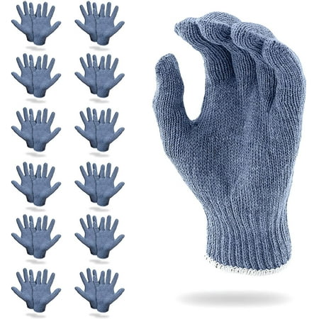 240 Pack Blue Gray Knit Gloves for Men 10 Washable Cotton Work Gloves with Elastic Knit Wrist 10 Oz. Cotton Polyester Reusable Gloves. Comfortable Breathable Industrial Work Gloves.
240 Pack Blue Gray Knit Gloves for Men 10 Washable Cotton Work Gloves with Elastic Knit Wrist 10 Oz. Cotton Polyester Reusable Gloves. Comfortable Breathable Industrial Work Gloves.