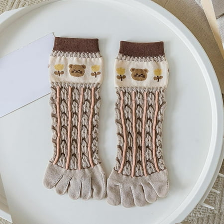 YSEINBH Women Autumn And Winter Five Finger Socks Pure Cotton Toe Socks Flowers Socks
YSEINBH Women Autumn And Winter Five Finger Socks Pure Cotton Toe Socks Flowers Socks